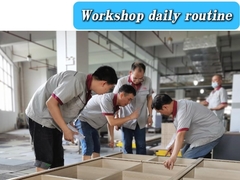 কারখানার প্রদর্শন ক্যাবিনেটের পরীক্ষামূলক ইনস্টলেশন প্রতিদিন