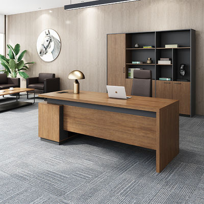 Support customization Myidea Office Boss Desk Modern Simple Furniture Single Person With Sub Cabinet