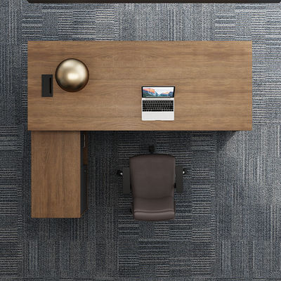 Support customization Myidea Office Boss Desk Modern Simple Furniture Single Person With Sub Cabinet
