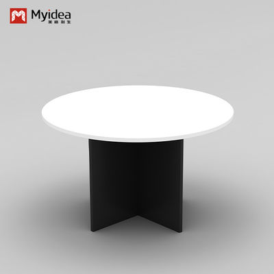 Solid Wood Multi Person Circular Coffee Table for Customization Living Room