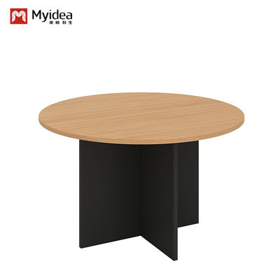 Solid Wood Multi Person Circular Coffee Table for Customization Living Room