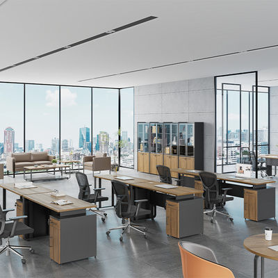 Myidea Customized Office Desk with Steel Legged Independent Desk Storage Space and Document/Data Storage Supervisor