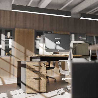 Two Person, Four Person Company Employee Desk and Drawers, Large Capacity Storage Desk, Computer Desk