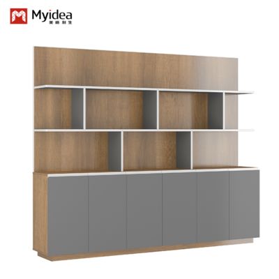 Office Back Cabinet Combination Multi Functional Light Industry Wind Wrapped Edge Design Book Display Independent Office Back Cabinet
