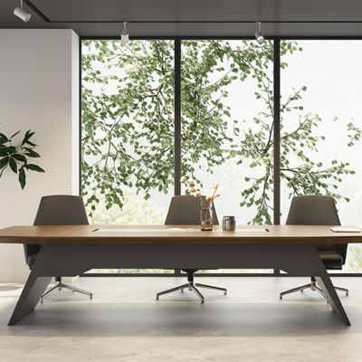Modern And Stylish Conference Table With Irregular Tabletop For Multi Person Negotiation, Reception Table, Meeting Space, Office Furniture