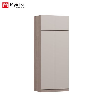 Suitable for hotels Design Bedroom Wardrobe With Hanging Rod Ample Storage Space Panel Wood Furniture For Home Or Living Room Support customization