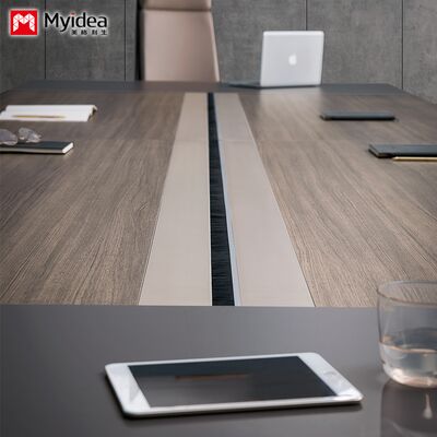 Morandi Color Conference Table Routing System Company Office Meeting Room Reception Desk and Chair Combination