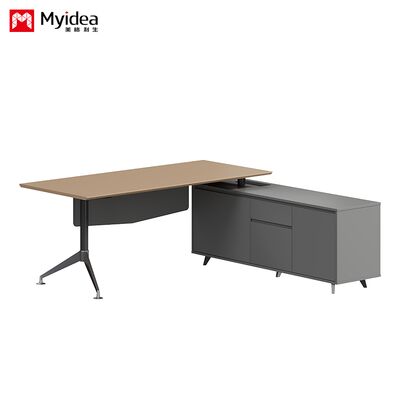 Myidea Export Foreign Trade Independent Desk with Baffle Desk Company Employee Office Desk Matching File Cabinet