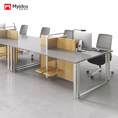 Office Desk, Staff Workstation, Modern Minimalist Screen Booth, 4-person 6-person Office Desk and Chair Combination