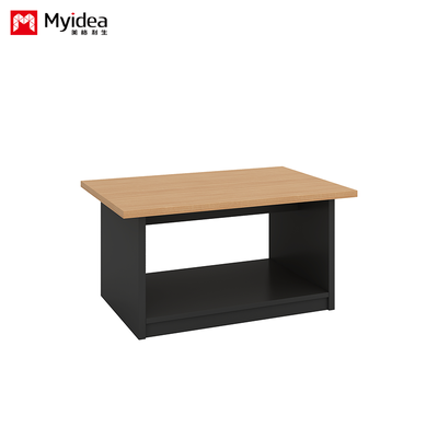 Wood Contemporary Eco-Friendly Commercial Office Plate Type Panel Table with Melamine