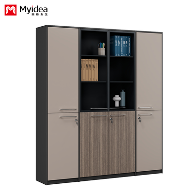 Office Filing Cabinet with Glass Door Light Strip, Filing Cabinet Storage Cabinet