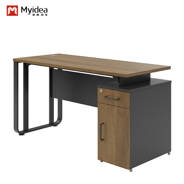 Myidea Customized Office Desk with Steel Legged Independent Desk Storage Space and Document/Data Storage Supervisor