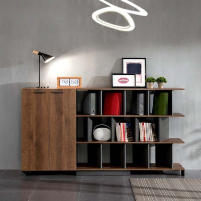 বৃহৎ ক্ষমতা সম্পন্ন মজবুত লকযোগ্য ফাইল ক্যাবিনেট, খোলা স্তরের স্টোরেজ বুকশেলফ, অফিস ডেটা স্টোরেজ ক্যাবিনেট