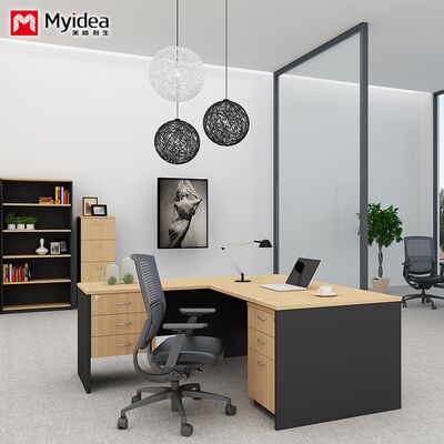 ক্লাসিক এক্সিকিউটিভ ডেস্ক, ক্যাবিনেট, ড্রয়ার, ফাইল এবং ডেটা স্টোরেজ সহ, কোম্পানির কম্পিউটার, অফিস ডেস্ক，ম্যানেজারের ডেস্ক